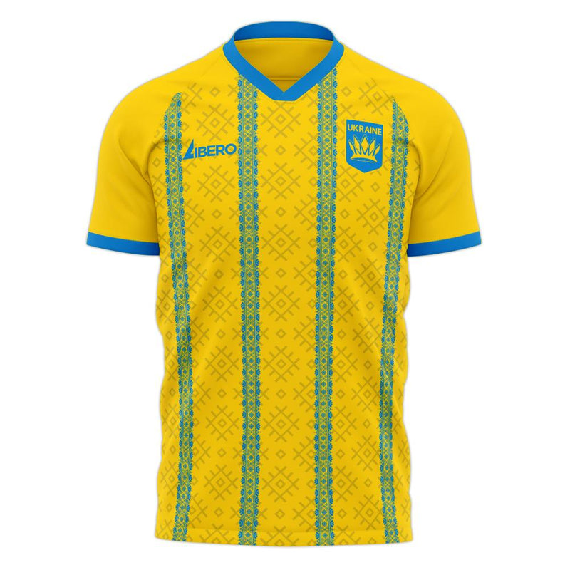 Ukraine 2020-2021 Home Concept Football Kit (Libero) - Adult Long Sleeve