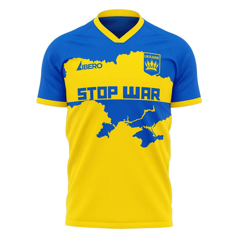Ukraine Stop War Concept Football Kit (Libero) - Yellow (STOP WAR 22)