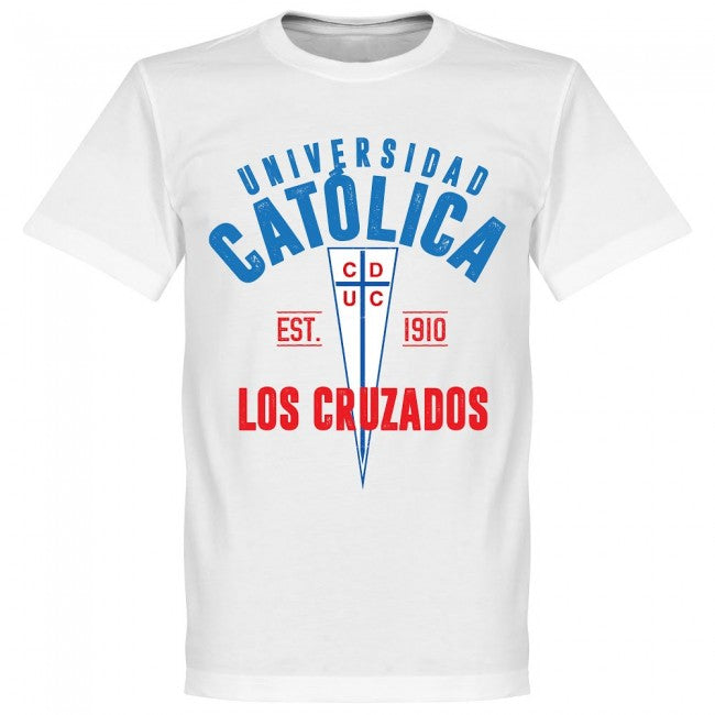 Universidad Catolica Established T-Shirt - White - Terrace Gear