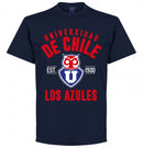 Universidad de Chile Established T-Shirt - Navy - Terrace Gear