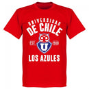 Universidad de Chile Established T-Shirt - Red - Terrace Gear