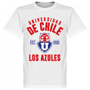 Universidad de Chile Established T-Shirt - White - Terrace Gear