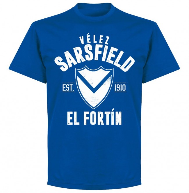 Velez Sarsfield Established T-Shirt - Royal - Terrace Gear