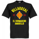 Villarreal Established T-Shirt - Black - Terrace Gear