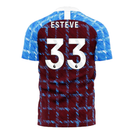 Burnley 2023-2024 Home Concept Football Kit (Libero) (Esteve 33)