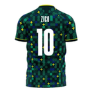 Brazil 2021-2022 Third Concept Football Kit (Libero) (ZICO 10)