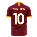 Roma 2020-2021 Home Concept Football Kit (Libero) - No Sponsor (Your Name)