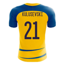 Sweden 2020-2021 Home Concept Football Kit (Airo) (KULUSEVSKI 21)