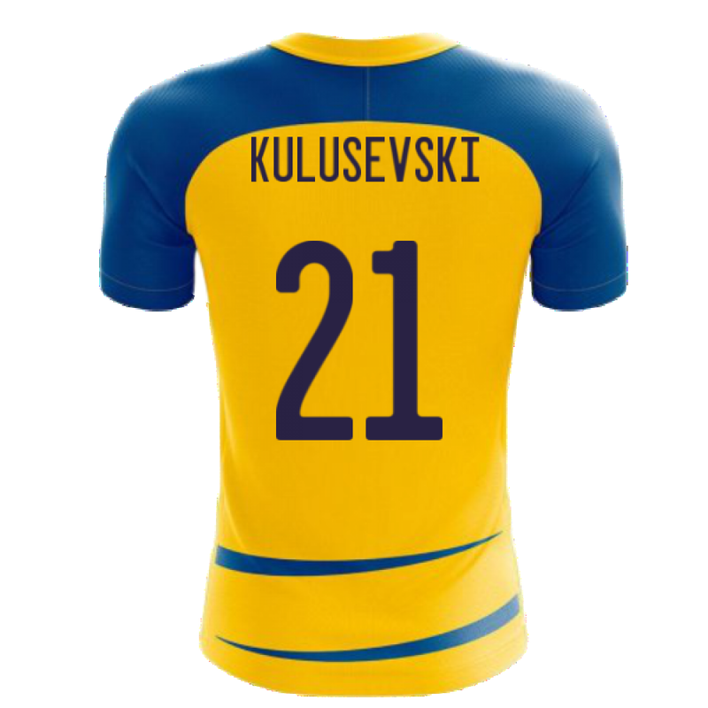 Sweden 2020-2021 Home Concept Football Kit (Airo) (KULUSEVSKI 21)
