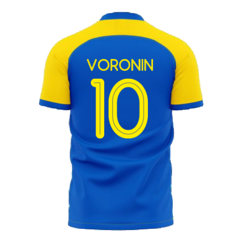 Ukraine Stop War Concept Football Kit (Libero) - Blue (VORONIN 10)