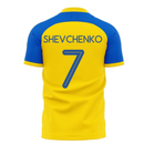 Ukraine Stop War Concept Football Kit (Libero) - Yellow (SHEVCHENKO 7)