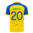 Ukraine Stop War Concept Football Kit (Libero) - Yellow (ZUBKOV 20)