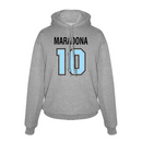 Maradona 'No.10' footer with hood - Grey