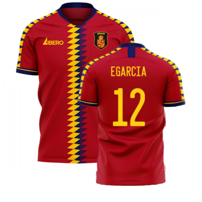 Spain 2020-2021 Home Concept Football Kit (Libero) (E GARCIA 12)