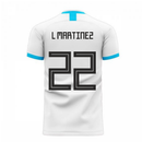 Argentina 2020-2021 Home Concept Football Kit (Libero) (L MARTINEZ 22)