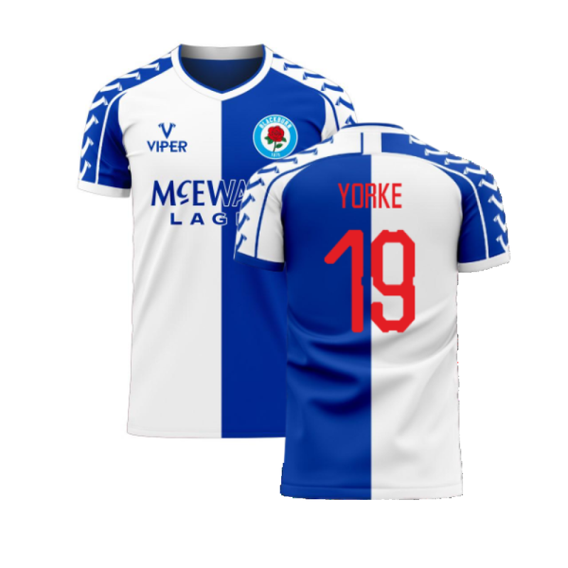 Blackburn 2023-2024 Home Concept Football Kit (Viper) (Yorke 19)