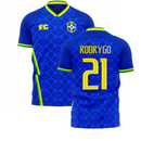 Brazil 2021-2022 Away Concept Football Kit (Fans Culture) (RODRYGO 21)
