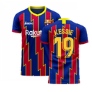 Catalonia 2022-2023 Home Concept Football Kit (Libero) (KESSIE 19)