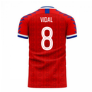 Chile 2020-2021 Home Concept Football Kit (Viper) (VIDAL 8)