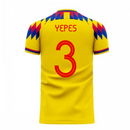Colombia 2020-2021 Home Concept Football Kit (Libero) (YEPES 3)