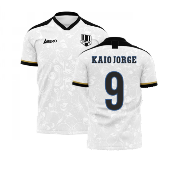 Santos 2020-2021 Home Concept Football Kit (Libero) (KAIO JORGE 9)
