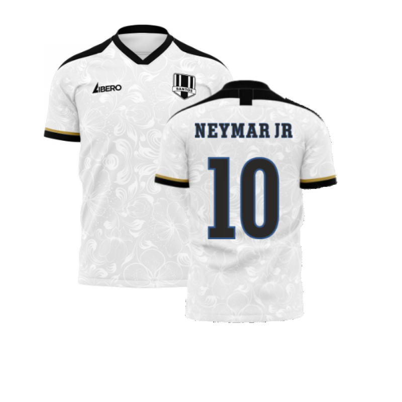 Santos 2020-2021 Home Concept Football Kit (Libero) (NEYMAR JR 10)