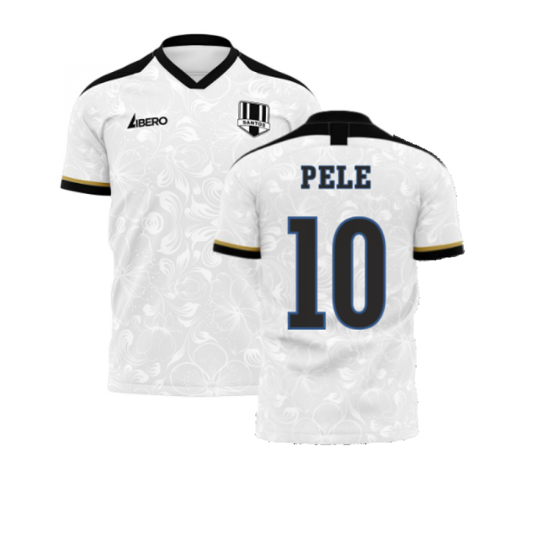 Santos 2020-2021 Home Concept Football Kit (Libero) (PELE 10)