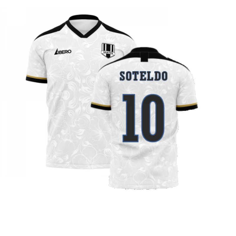 Santos 2020-2021 Home Concept Football Kit (Libero) (SOTELDO 10)