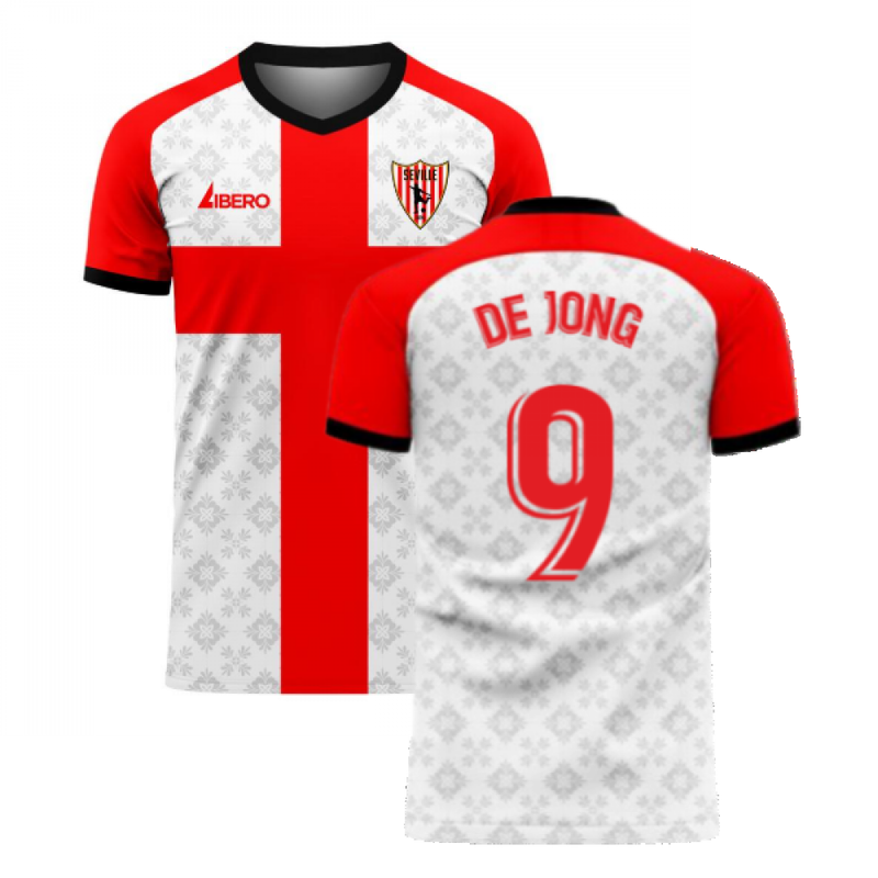 Seville 2020-2021 Home Concept Football Kit (Libero) (DE JONG 9)
