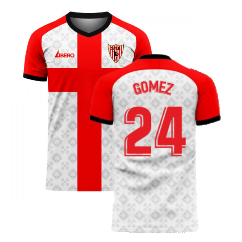 Seville 2020-2021 Home Concept Football Kit (Libero) (GOMEZ 24)