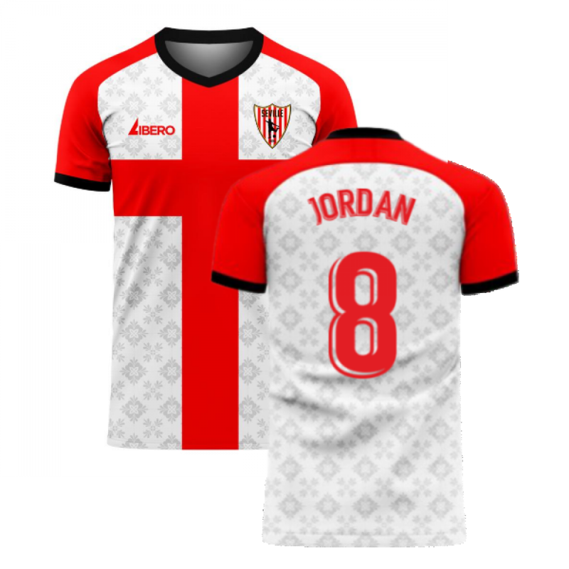 Seville 2020-2021 Home Concept Football Kit (Libero) (JORDAN 8)