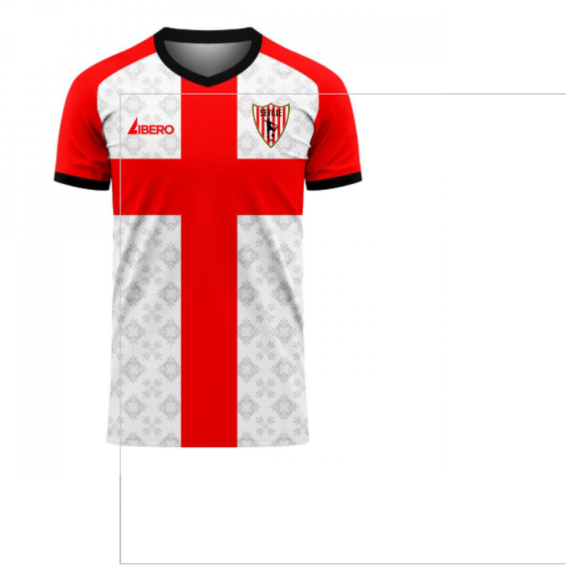 Seville 2020-2021 Home Concept Football Kit (Libero) (Y. EN NESYRI 15)