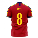 Spain 2020-2021 Home Concept Football Kit (Libero) (XAVI 8)
