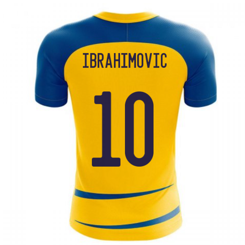 Sweden 2020-2021 Home Concept Football Kit (Airo) (IBRAHIMOVIC 10)