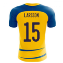 Sweden 2020-2021 Home Concept Football Kit (Airo) (LARSSON 15)