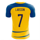 Sweden 2020-2021 Home Concept Football Kit (Airo) (LARSSON 7)