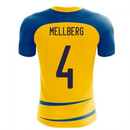 Sweden 2020-2021 Home Concept Football Kit (Airo) (MELLBERG 4)