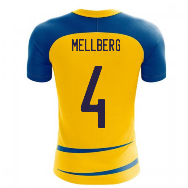 Sweden 2020-2021 Home Concept Football Kit (Airo) (MELLBERG 4)
