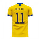 Sweden 2020-2021 Home Concept Football Kit (Libero) (GUIDETTI 11)