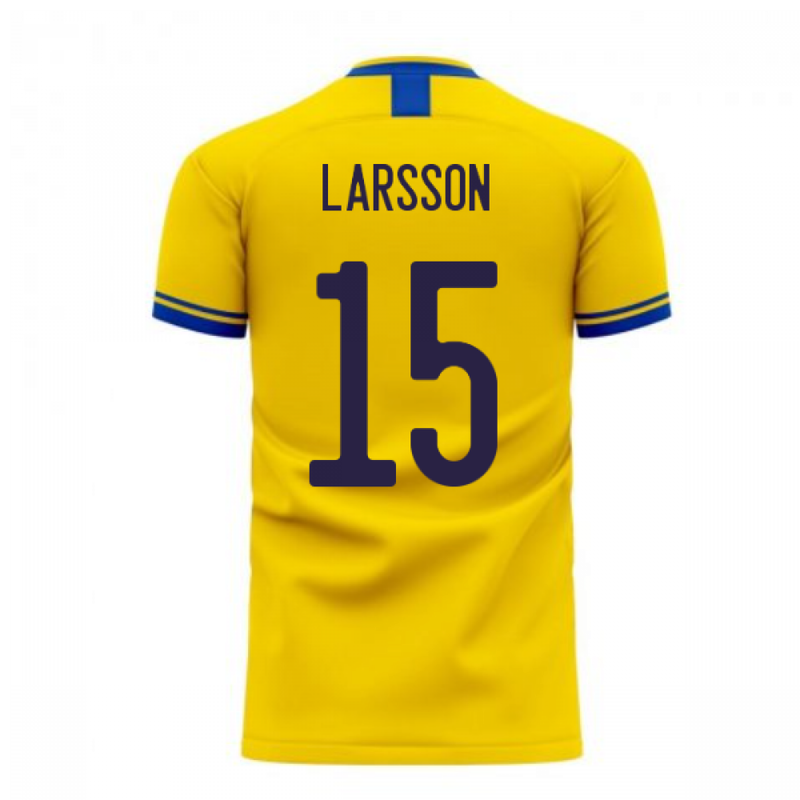 Sweden 2020-2021 Home Concept Football Kit (Libero) (LARSSON 15)