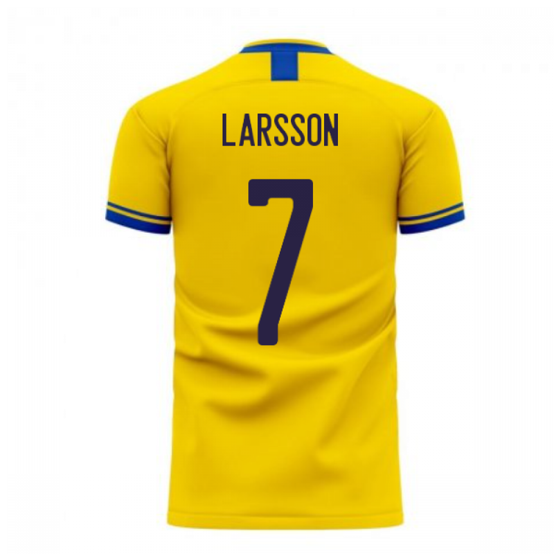 Sweden 2020-2021 Home Concept Football Kit (Libero) (LARSSON 7)