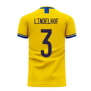Sweden 2020-2021 Home Concept Football Kit (Libero) (LINDELHOF 3)