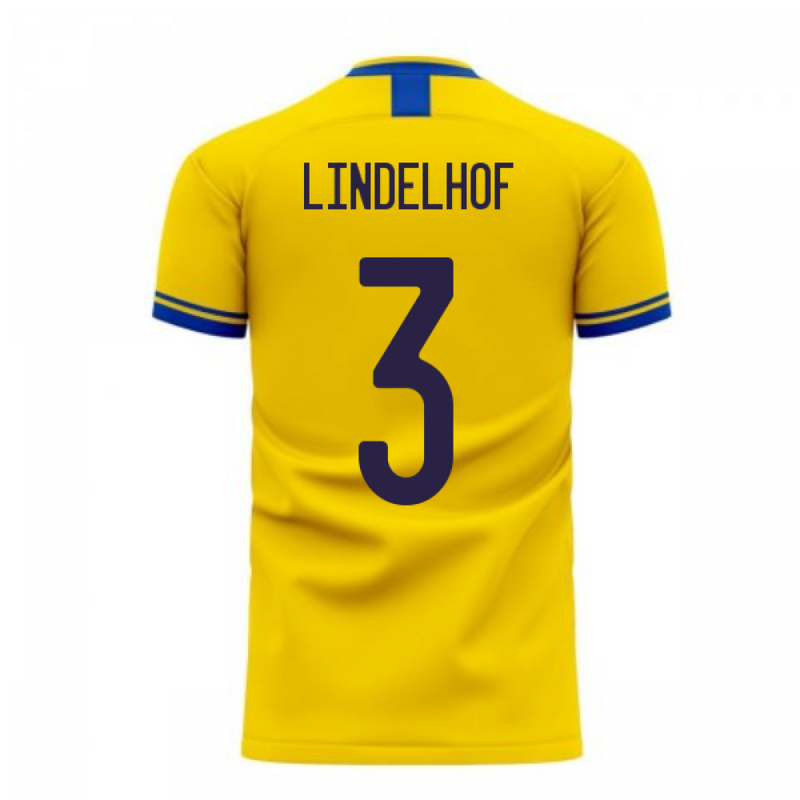 Sweden 2020-2021 Home Concept Football Kit (Libero) (LINDELHOF 3)