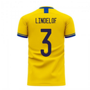 Sweden 2020-2021 Home Concept Football Kit (Libero) (LINDELOF 3)