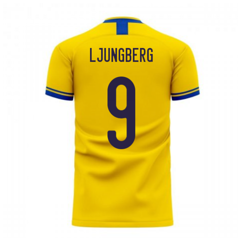 Sweden 2020-2021 Home Concept Football Kit (Libero) (LJUNGBERG 9)