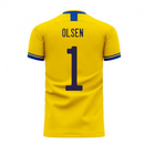 Sweden 2020-2021 Home Concept Football Kit (Libero) (OLSEN 1)