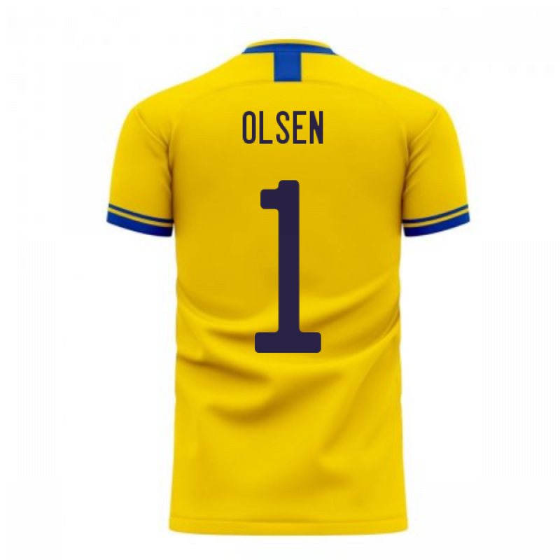 Sweden 2020-2021 Home Concept Football Kit (Libero) (OLSEN 1)