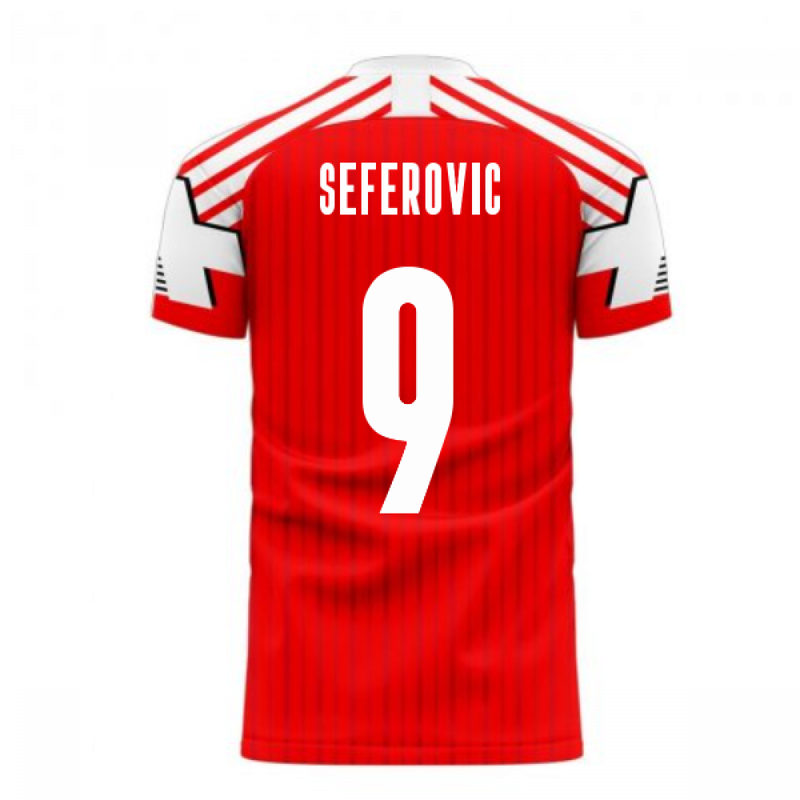 Switzerland 2020-2021 Retro Concept Football Kit (Libero) (SEFEROVIC 9)