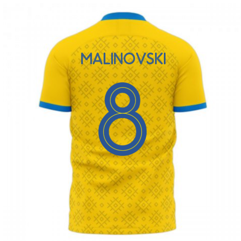 Ukraine 2020-2021 Home Concept Football Kit (Libero) (MALINOVSKI 8)