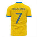 Ukraine 2020-2021 Home Concept Football Kit (Libero) (SHEVCHENKO 7)